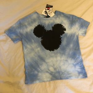 ZARA Disney Mickey Mouse Tie Dye T-Shirt Blue